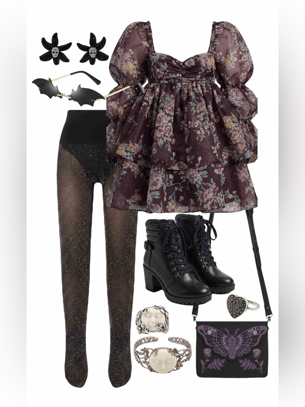 Selkie Plum moonlight dress - Picture 4 of 7